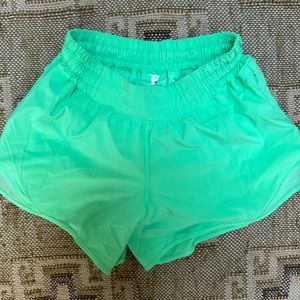 Lululemon | Green Hotty Hot Shorts